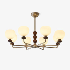 Orb Walnut Chandelier