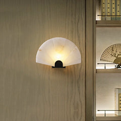 Fan Shaped Alabaster Wall Light