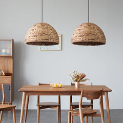 Natural Bowl Farmhouse Coastal Pendant Light