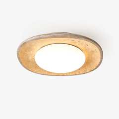 Luma Travertine Ceiling Light