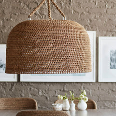 Japanese Wabi-sabi Restaurant Rope Pendant Light