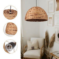 Natural Bowl Farmhouse Coastal Pendant Light