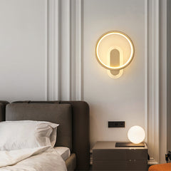 Round Brass Wall Light