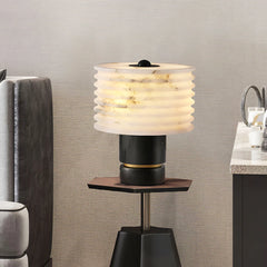Alabaster Outela Brass Table Lamp