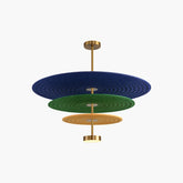 Three Layer Disk Acoustic Chandelier
