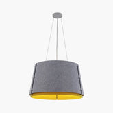 Double Layer Circular Acoustic Pendant Light for Office