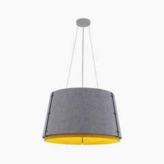 Double Layer Circular Acoustic Pendant Light for Office