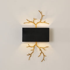 Brass Branch Wall Lamp