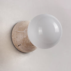 Celestial Travertine Wall Sconce