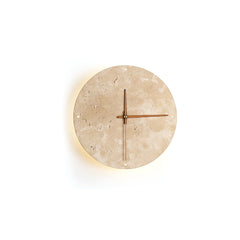 Clock Travertine Wall Lamp