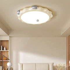 Cream Puffering Ceiling Light