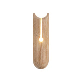 Cylindrical Y Shaped Travertine Wall Lamp