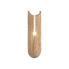 Cylindrical Y Shaped Travertine Wall Lamp