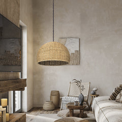 Bohemian Seagrass High Quality Woven pendant light for outdoor