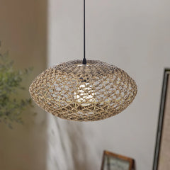 UFO Straw Pendant Light