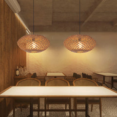 UFO Straw Pendant Light