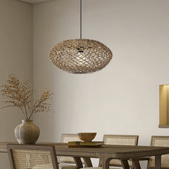 UFO Straw Pendant Light