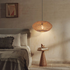 UFO Straw Pendant Light