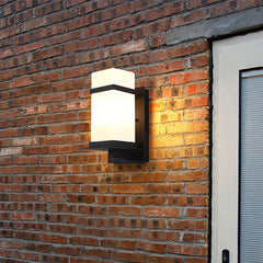 Glass Mcdade Square Outdoor Wall Light