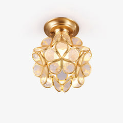 Golden Bloom Ceiling Light