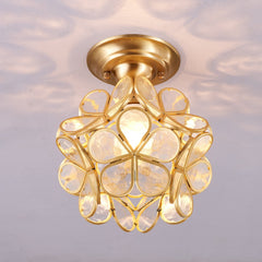 Golden Bloom Ceiling Light