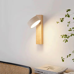 Grove Beam Travertine Wall Lamp
