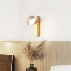 Grove Beam Travertine Wall Lamp