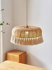 Handwoven Jute Pendant Light