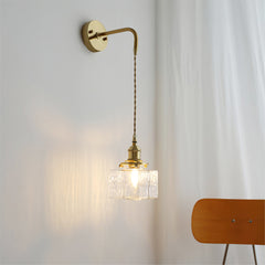 Jewel Glass Brass Wall Lamp