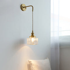 Jewel Glass Brass Wall Lamp