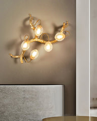 Lotus Brass Wall Lamp