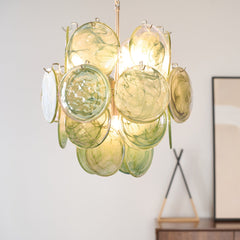 Lunaria Disc Murano Chandelier