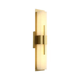 Modern Alabaster Cuboid Copper Wall Lamp