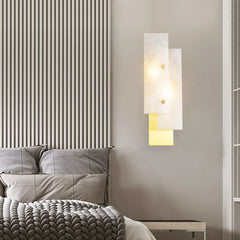 Modern Alabaster Rectangle Wall Lamp