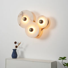 Modern Alabaster Round Wall Lamp