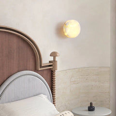 Domino A Cylindrical Alabaster Wall Light