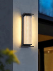 Rectangular Box Acrylic Outdoor Wall Lamp