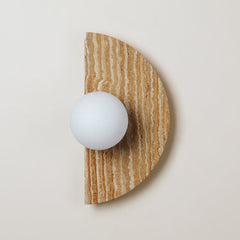 Moon Travertine Wall Light