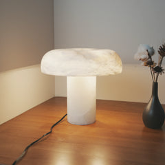 Mushroom Type Alabaster Table Lamp