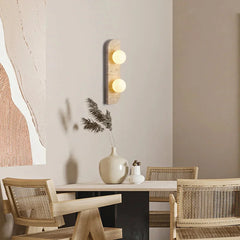 Neptune Travertine Wall Lamp