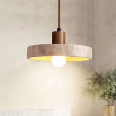 Piedra Travertine Pendant Light