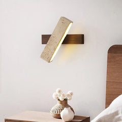 Rectangle Tonya Travertine Wall Lamp