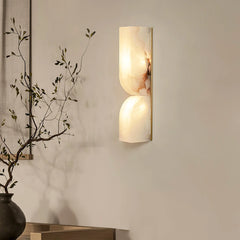 Rectangular Alabaster Essence Wall Sconce