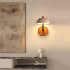 Reverse Travertine Wall Light