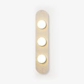 Rounded Travertine Wall Sconce