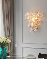 Snowflake Glass Wall Light