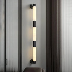 Tube Alabaster Cylinder Wall Lamp