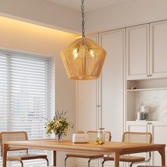 17" Handcrafted Farmhouse Boho Hemp Rope Pendant Lighting