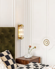 Pillar Offset Plug In Wall Lamp