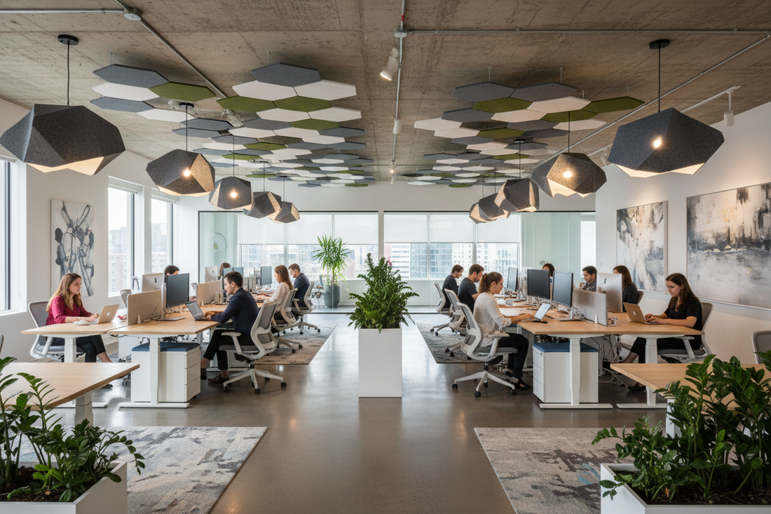 Choosing the Right Felt Acoustic Lighting for Commercial Offices: A 5-Step Guide to Solve Noise